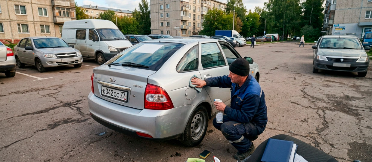 Подготовка автомобиля к выездному осмотру