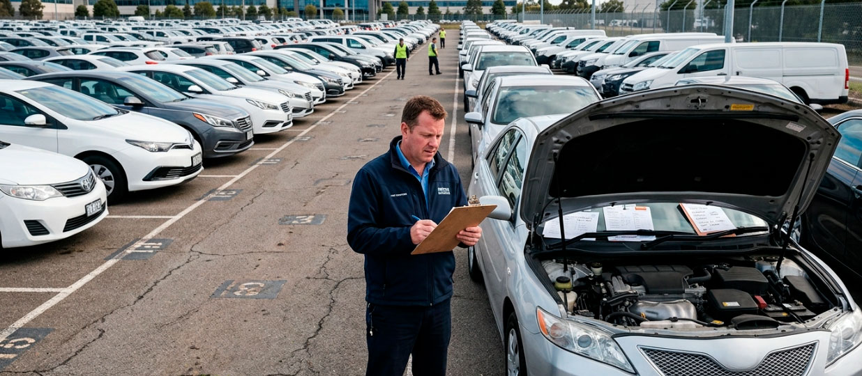 Автомобили корпоративного автопарка с разным статусом подготовки к продаже
