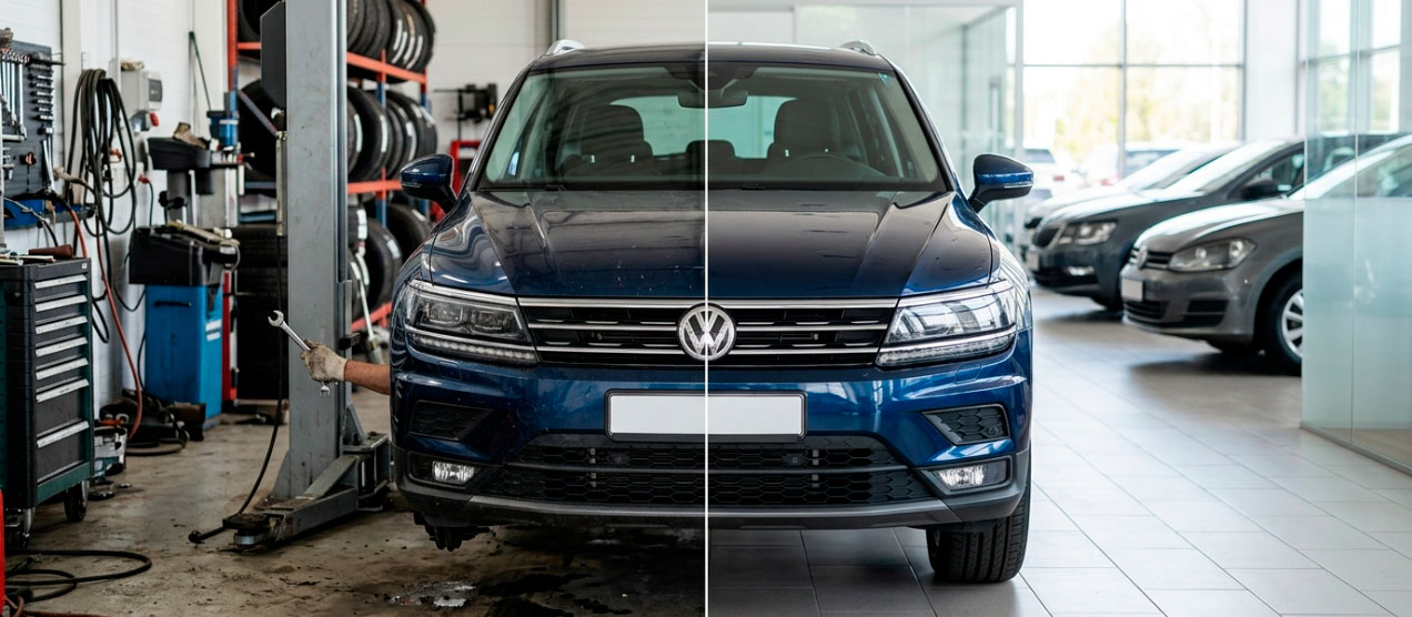Сравнение ремонта автомобиля и продажи со снижением цены